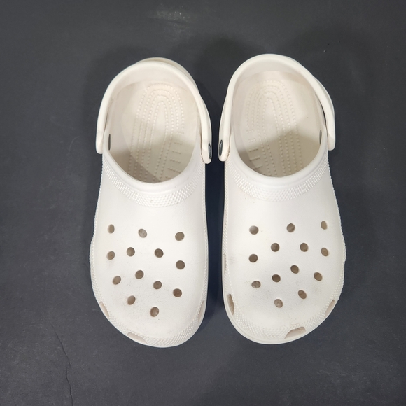 CROCS White Winter Rain Boots with Perforated Design - Picture 1 of 9